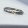 Rustic Diamond 18k Yellow Gold