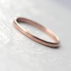 Dainty Rose Gold Wedding Band