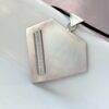 Diamond: Sterling silver geometric and minimalist necklace.