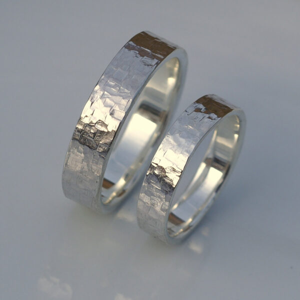 Rock Texture Rings Set