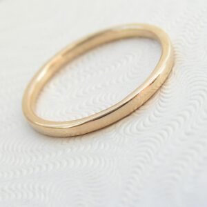 Skinny 9k Yellow Gold Band: Simple thin solid 9kt gold band. It could be wedding band, stacking ring, knuckle ring, ring guard and much more.