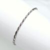 Twisted Silver Bracelet - Oxidized: Simple twisted bangle bracelet, timeless and elegant. Perfect gift for any women or versatile stacking bracelet.