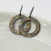 Gold Chaos Hoops - Two Tone 18k Gold and Sterling Silver Dangle Hoop Earrings