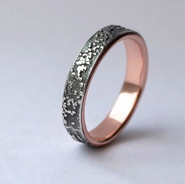 Silver Chaos with Rose Gold Lining