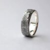 Rustic Ring with Silver Lining - One of a kind sterling silver ring - rustic, wide and heavy. Perfect gift for man who don't like traditional jewellery and of course for women too (if the size fits).