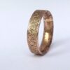 Rustic Gold Engagement Ring in 9k Rose Gold