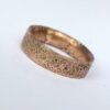 Rustic Gold Engagement Ring in 9k Rose Gold - One of a kind mens ring in size 9.5