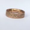 Rustic Gold Engagement Ring in 9k Rose Gold - One of a kind mens ring in size 9.5