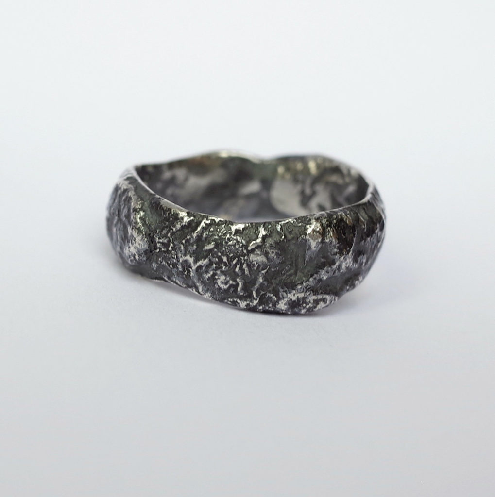 Wide Rustic Ring – One of a Kind Size 9 – Anna Rei Jewellery