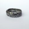 Wide Rustic Ring - Sterling Silver One of a Kind Men's Ring, Size 10