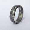 Wide Rustic Ring - Sterling Silver One of a Kind Men's Ring, Size 10