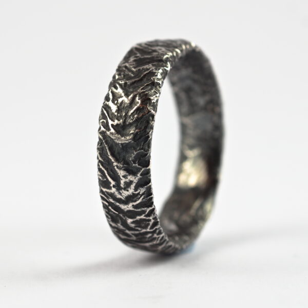 Rustic Wide Men’s Wedding Band