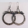 Gold Chaos Large Hoops - 18k Gold and Sterling Silver Statement Earrings