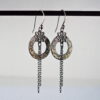 Gold Chaos Long Earrings with Chains